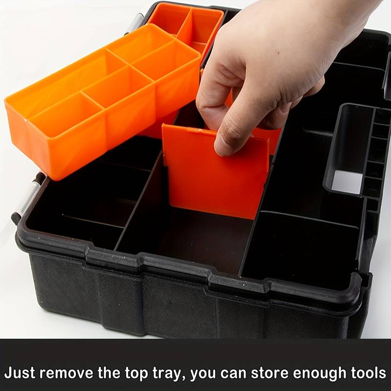 Hardware Organizer Box With Dividers 9 Compartments - Temu
